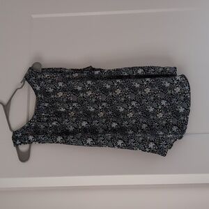 LOFT Mixed Media Floral Blouse